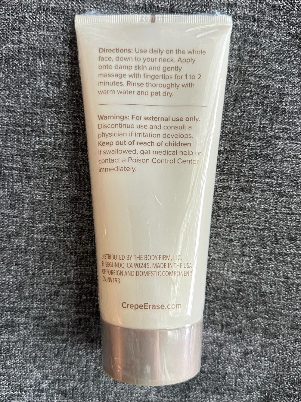NEW Body Firm Crepe Erase Advanced Refining Facial Scrub TruFirm Full Size 6oz
